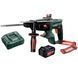 Мощный аккумуляторный перфоратор Metabo KHA 18 LTX: 2.2 Дж, 18В акум 2ампера и зарядка (600210890) 600210890 набір фото 1