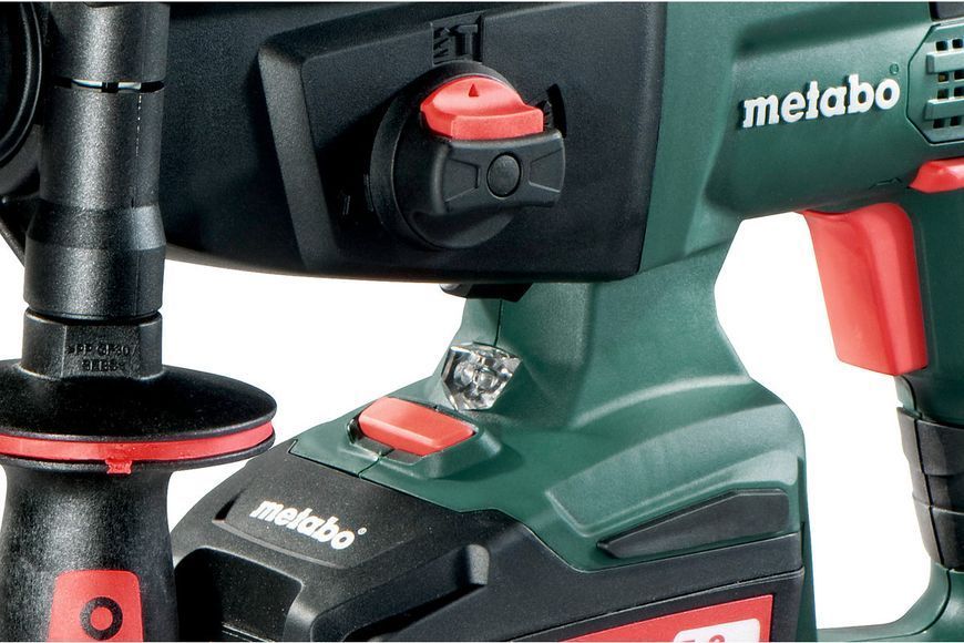 Мощный аккумуляторный перфоратор Metabo KHA 18 LTX: 2.2 Дж, 18В акум 2ампера и зарядка (600210890) 600210890 набір фото