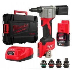 Профессиональный аккумуляторный заклепочник MILWAUKEE M12 BPRT-201X : с АКБ 12V 2.0Ah (4933464405) 4933464405 фото