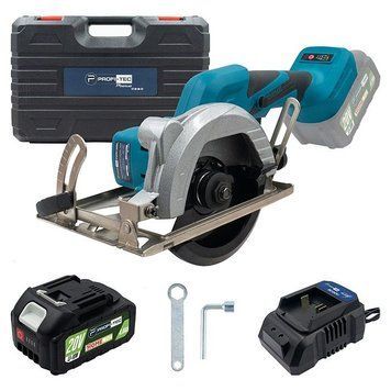 Акумуляторна дискова пила PROFI-TEC PCA1220 POWERLine : з АКБ 20V 4.0 Ah+ЗП, диск 125 мм (007070) 007070 фото