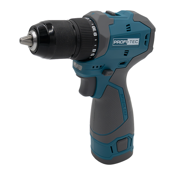Акумуляторний шуруповерт 55 Нм PROFI-TEC PPCD5516 (2&times;акумулятора(2.0 Аг), зарядние, кейс)) 007152 фото