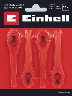 Пластиковые ножи для триммера Einhell GE-CT 18 Li - 20шт (3405730) 3405730 фото
