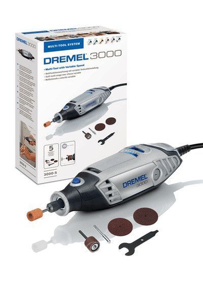 Багатофункціональний інструмент (гравер) Dremel 3000 - 5: 130 Вт, 5 насадок, 33000 об/хв. (F0133000JX) F0133000JX фото