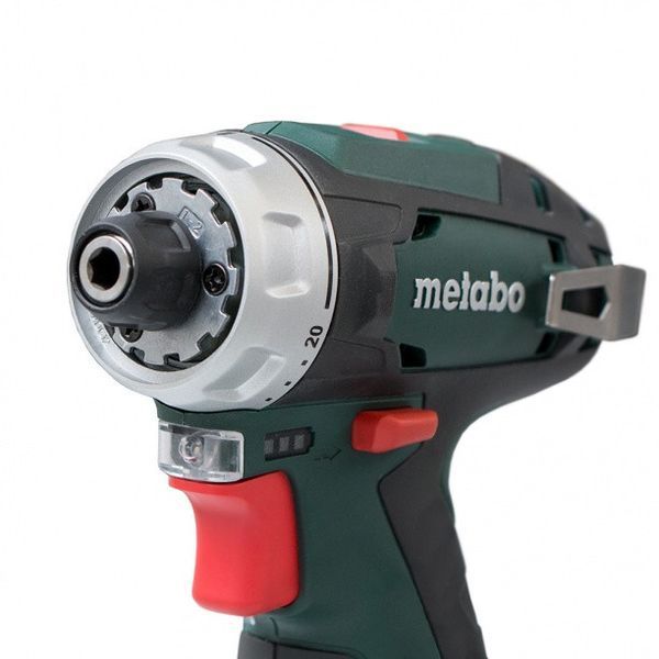 Аккумуляторный шуруповерт Metabo PowerMaxx BS Basic 2х2,0 Ач в сумке (600079550) 600079550 фото