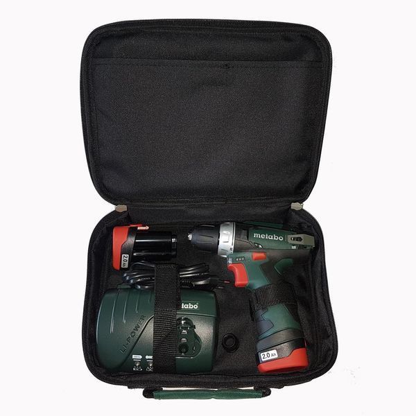 Аккумуляторный шуруповерт Metabo PowerMaxx BS Basic 2х2,0 Ач в сумке (600079550) 600079550 фото