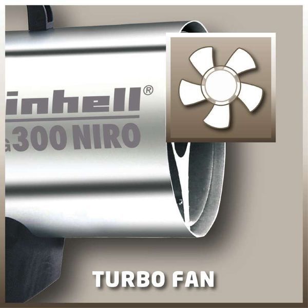 Акумуляторний обігрівач газовий Einhell HGG 300 Niro : без АКБ, 30 кВт 2330910 фото