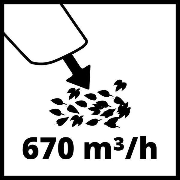 Якісна повітродувка акумуляторна Einhell GP-LB 18/200 Li E-Solo : без АКБ, 18000 об/хв, 200 км/год, вага 2.16 кг 3433555 фото