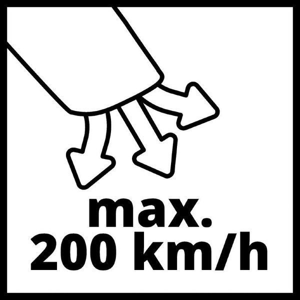 Якісна повітродувка акумуляторна Einhell GP-LB 18/200 Li E-Solo : без АКБ, 18000 об/хв, 200 км/год, вага 2.16 кг 3433555 фото