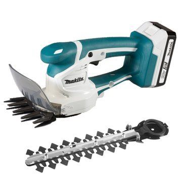 Професійні акумуляторні ножиці-кущоріз G-Series Makita (UM110DWYX) : з АКБ 18V 1.5 Ah, шина кущів/трави 200/110мм, щітковий UM110DWYX фото