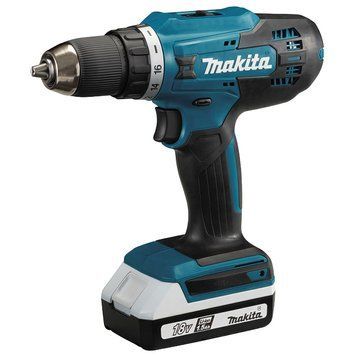 Професійна дрель-шуруповерт аккумуляторная ударная Makita HP488DWAE : з АКБ 2 шт 18V 1,5 Аh HP488DWAE фото
