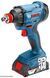 Профессиональный гайкокрут ударный аккумуляторный Bosch Professional GDX 180-LI: с АКБ 2шт-18V 2.0Ah, 180Нм 06019G5223 фото 2