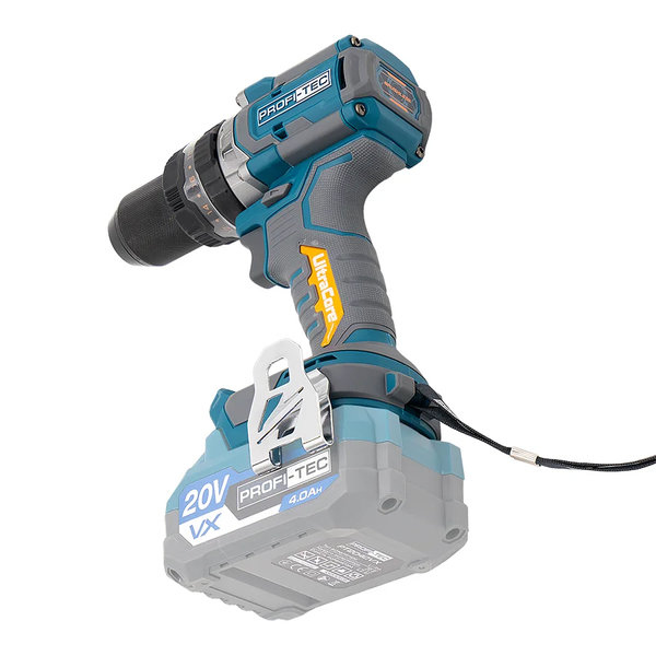 Акумуляторний дриль-шуруповерт ударний PROFI-TEC PPCD16020 (160Нм/безщітковий/ 2 Акум і ЗП) 007179 фото