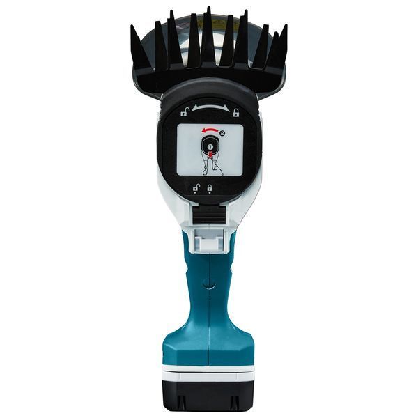 Професійні акумуляторні ножиці-кущоріз G-Series Makita (UM110DWYX) : з АКБ 18V 1.5 Ah, шина кущів/трави 200/110мм, щітковий UM110DWYX фото