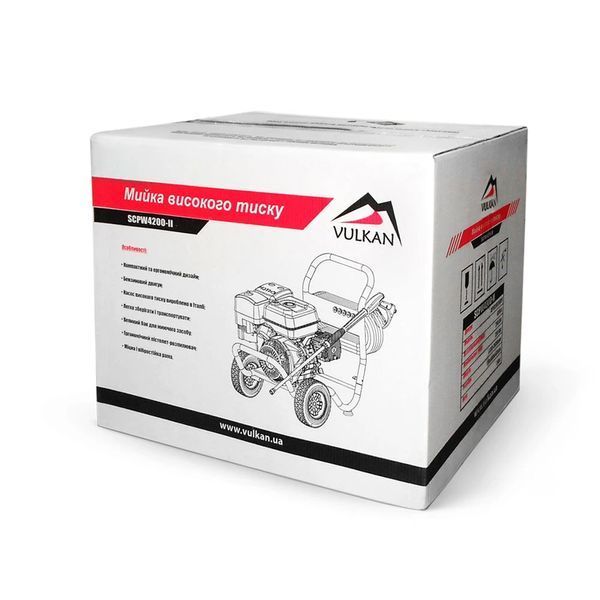 Мойка бензиновая высокого давления Vulkan SCPW 4200-II: 9600Вт, 255 бар (30981) 30981 фото