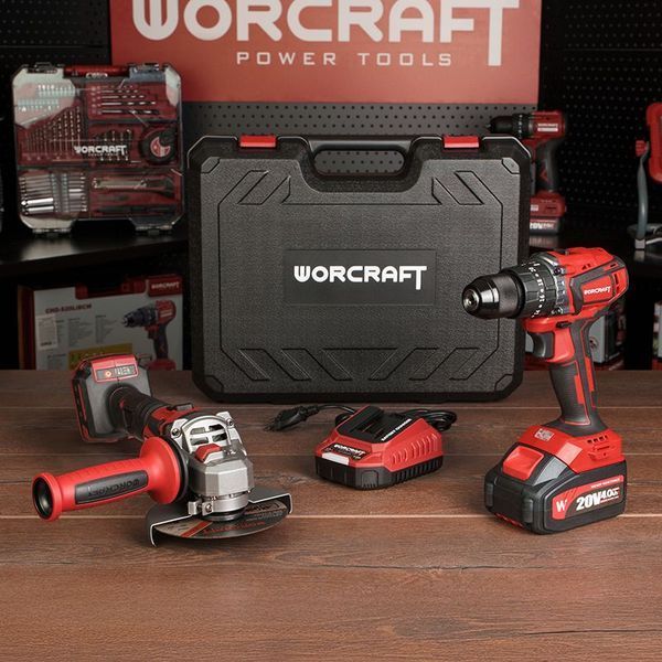 Набор инструмента WORCRAFT COMB001 (шурооборот 50 Нм/болгарка 125мм) 13327 фото