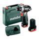 Аккумуляторный шуруповерт Metabo PowerMaxx BS BL, 12 V / 2.0 Ah 601721500 фото 1