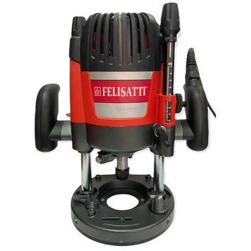Мощный электрический ручной столярный фрезер FELISATTI ФМ-67/2200Е F61110: 2200 Вт, 8 и 12 цанга, 21000 об/мин F61110 фото
