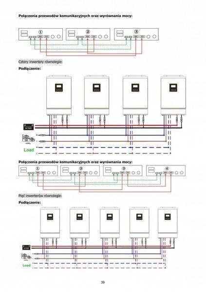 Солнечный фотоэлектрический инвертор OFF-GRID PGF OG-5500 MPPT 5.5KW + WiFi + аккумулятор Bass Polska AGM KOG-5500 фото