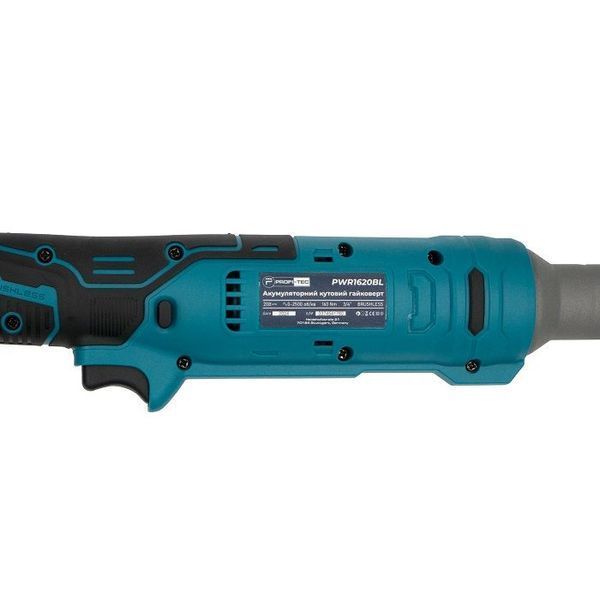 Аккумуляторный угловой гайковерт PROFI-TEC PWR1620BL POWERLine: без АКБ, 160Нм, 2500 об/мин 006112 фото