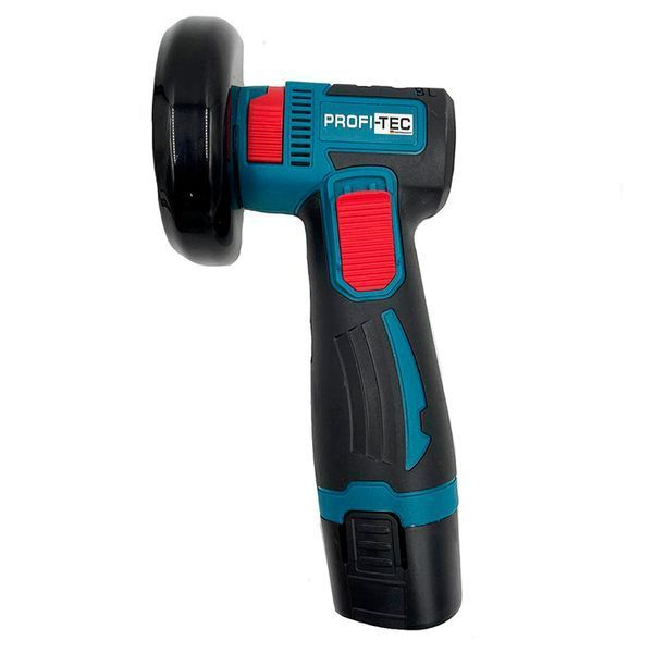 Акумуляторна кутова шліфмашина PROFI-TEC GWS-12BC (акум 2шт. 2 ампера і зарядка) 004977 фото