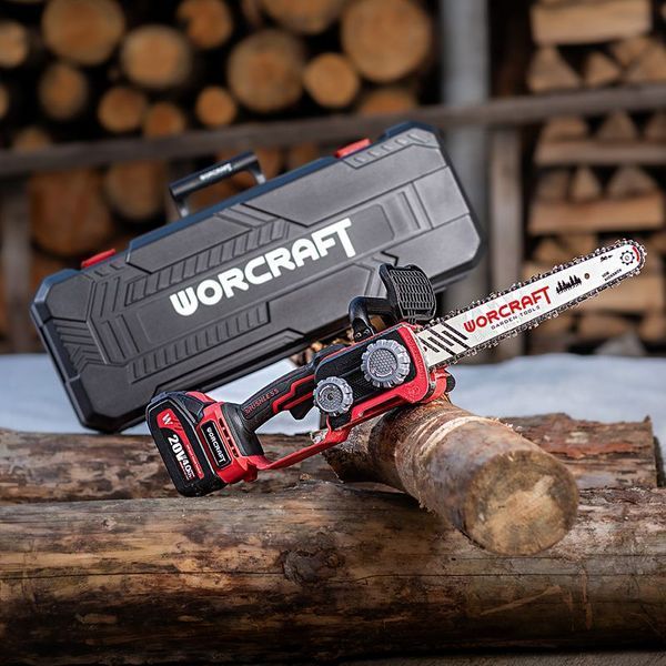 Аккумуляторная бесщеточная цепная пила WORCRAFT CGC-S20LiBD (каркас/ 30 см) 13319 фото