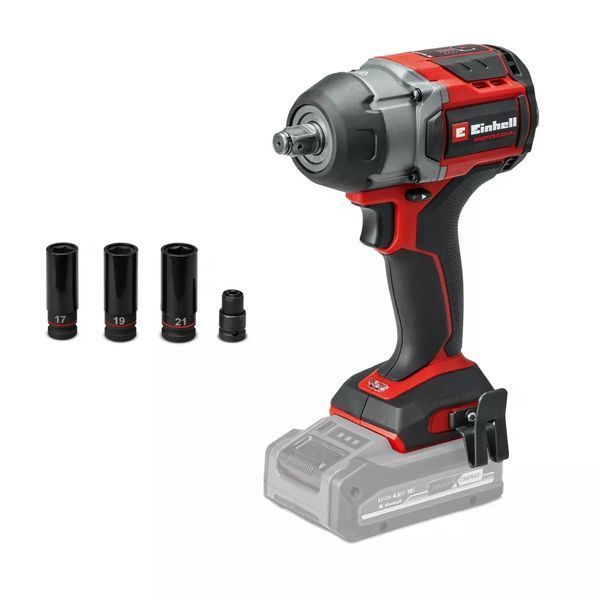 Ударний гайковерт акумуляторний Einhell Professional TP-CW 18/750-C Li BL-Solo (з АКБ 18V 4,0Ah і ЗП) 4510065 4512042 фото