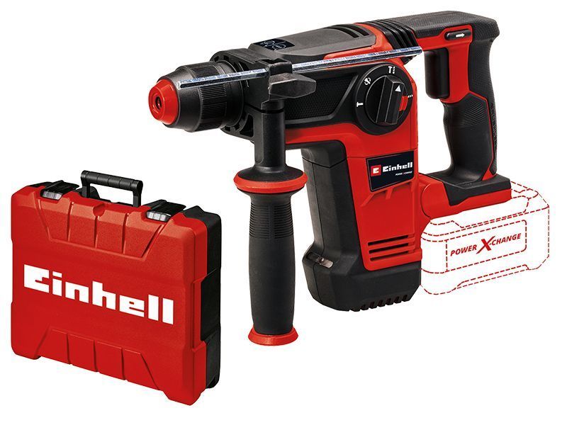 Потужний перфоратор акумуляторний безщітковий Einhell TP-HD 18/26 Li BL - Solo : з АКБ 18V 4.0Ah, 2.6 Дж, ударний 4514265 4512042 фото