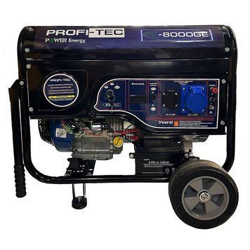 енератор бензиновый PROFI-TEC PE-8000GE (7,5-8.0 кВт, электростартер) 004765 фото