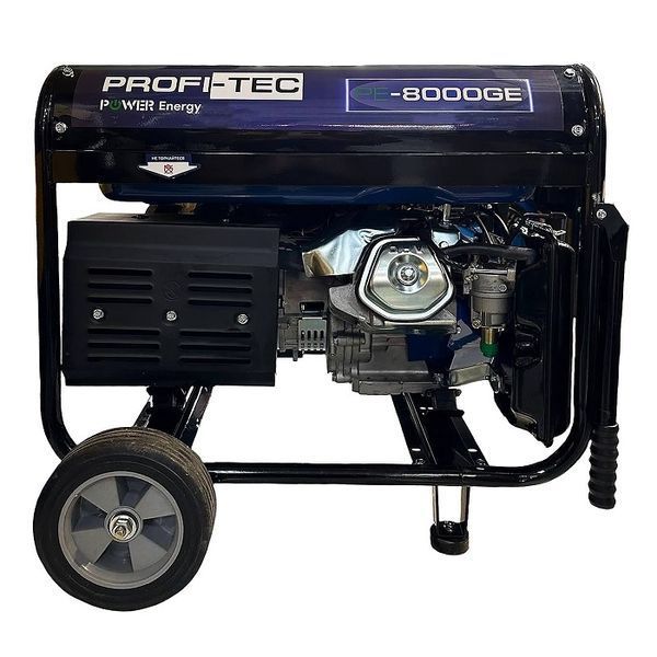 енератор бензиновый PROFI-TEC PE-8000GE (7,5-8.0 кВт, электростартер) 004765 фото